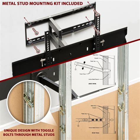 how to mount a tv bracket on metal studs|wall mount tv steel studs.